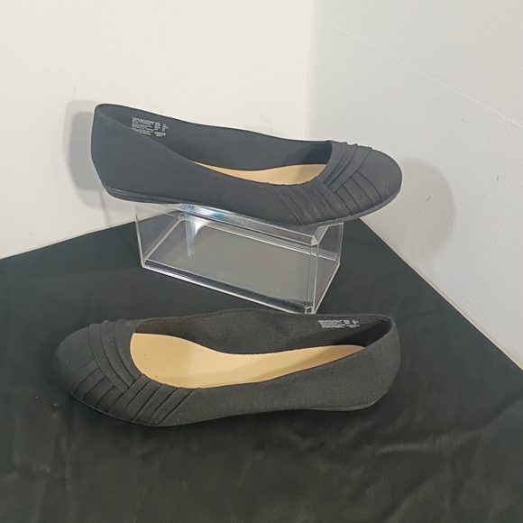 American Eagle Womens SZ 13 Ballet Flats Black Fabric Casual Slip On Shoe - Picture 3 of 8